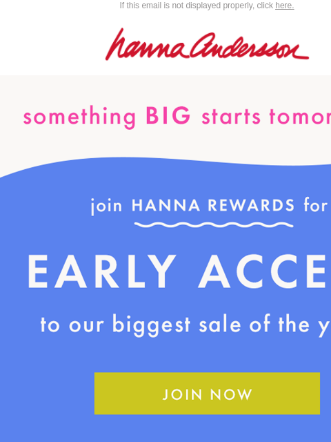 hannaandersson newsletter: 🛒 Get Your Cart Ready…