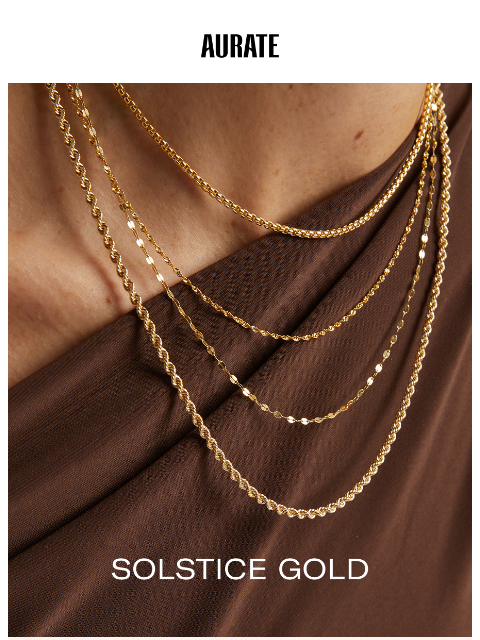 auratenewyork newsletter: Gold for Days