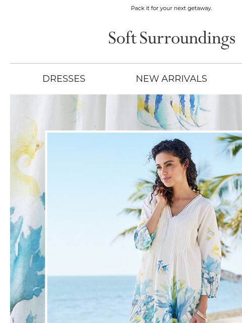 softsurroundings newsletter: Tunic or Cover Up, This Style’s Both.