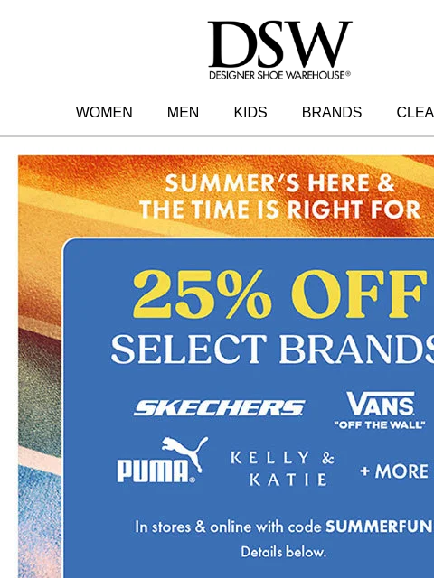 dsw newsletter: 6 TRENDS to try for summer ☀️ 