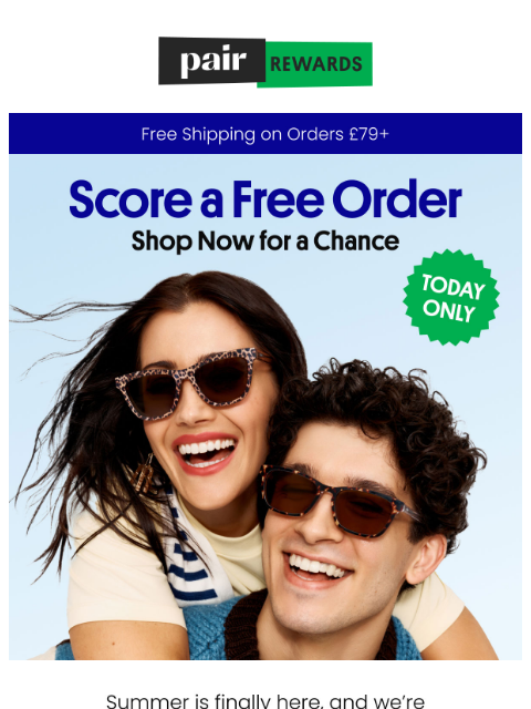 paireyewear newsletter: Hey You, Want a FREE Order?!