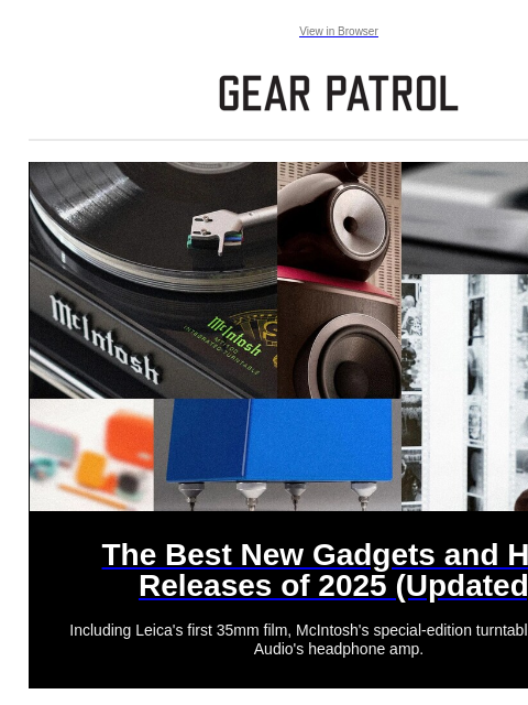 gearpatrol newsletter: The Best New Gadgets of 2025 (So Far)