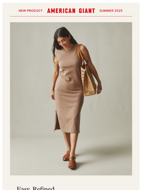 american-giant newsletter: Meet the New Tank Dress