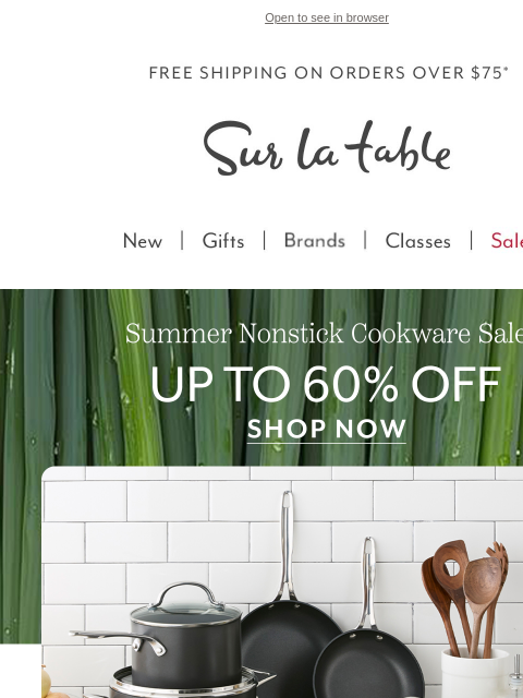 surlatable newsletter: Stick-Free Cookware, Sticky-Good Deals 🍳