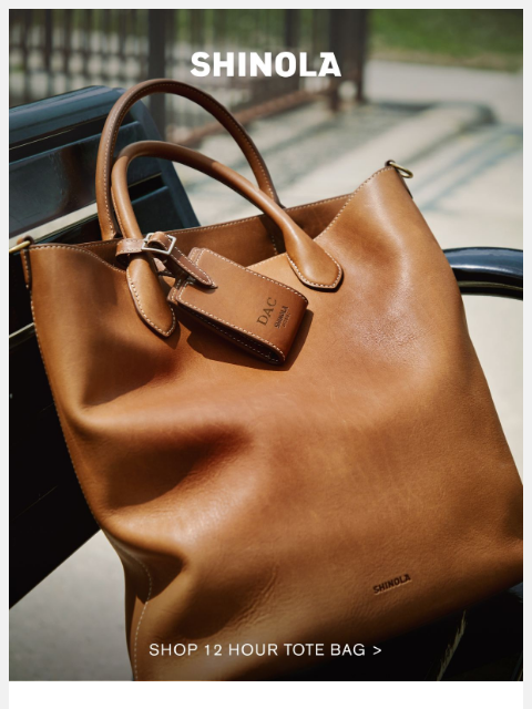 shinola newsletter: Style that travels well.