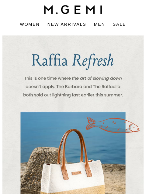 mgemi newsletter: Back In Stock...But Not For Long