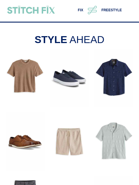 stitchfix newsletter: Shopping? Nope.
