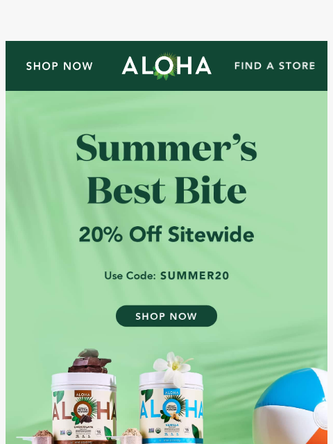 aloha newsletter: Kick off summer with ALOHA 😎
