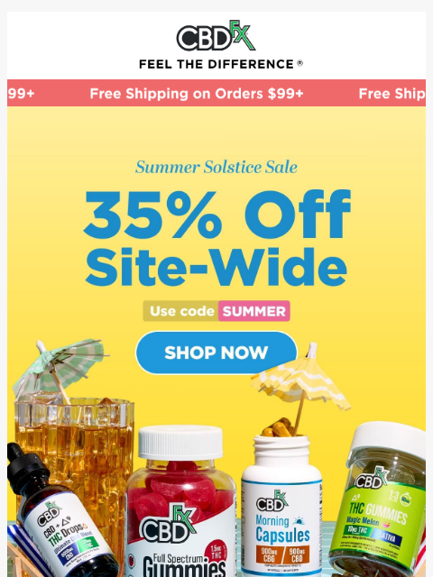 cbdfx newsletter: ☀️ 35% OFF Summer Solstice Sale starts NOW! ☀️