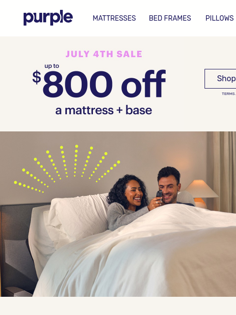 purple newsletter: Cozy up to our coolest mattresses