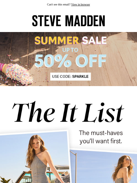 stevemadden newsletter: The It List: Meet JARELLI