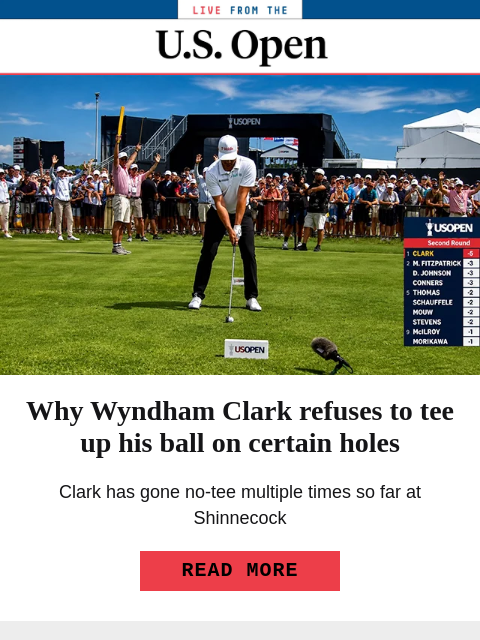 golfdigest newsletter: What pros actually do on the range at the U.S. Ope...