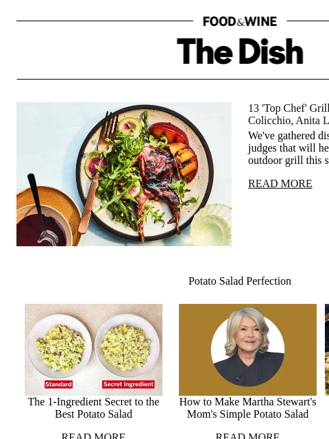 foodandwine newsletter: 13 'Top Chef' Grilling Recipes From Tom Colicchio,...