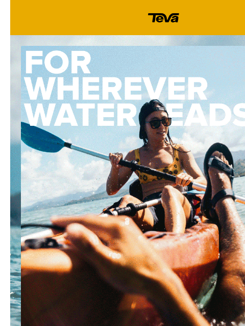 teva newsletter: The Hydratrek Collection is built for river days a...