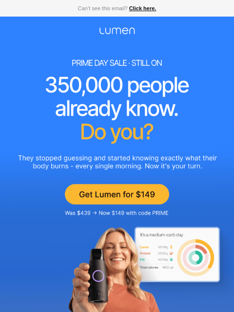 lumen newsletter: Do you know what 350,000 people already discovered...