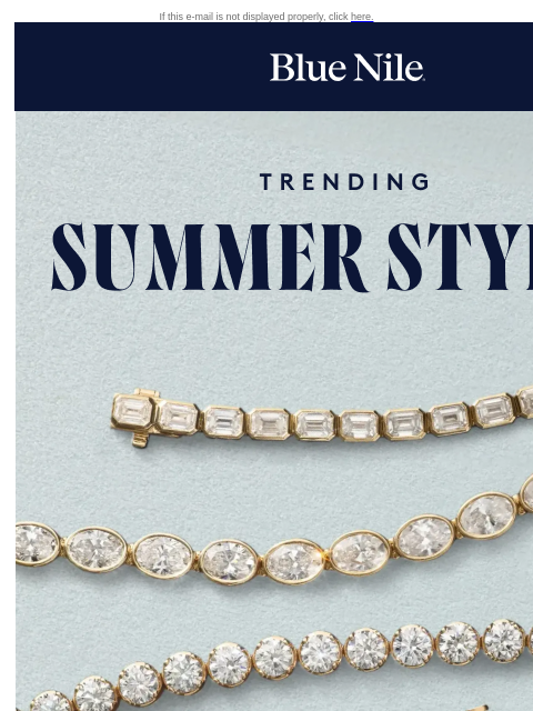 bluenile newsletter: Save On Our Summer Bracelet Picks