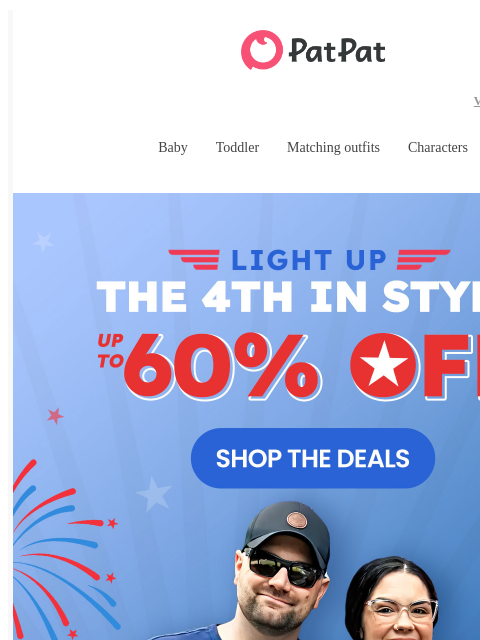 patpat newsletter: 🎇Hot 4th of July Deals — Up to 60% OFF! 