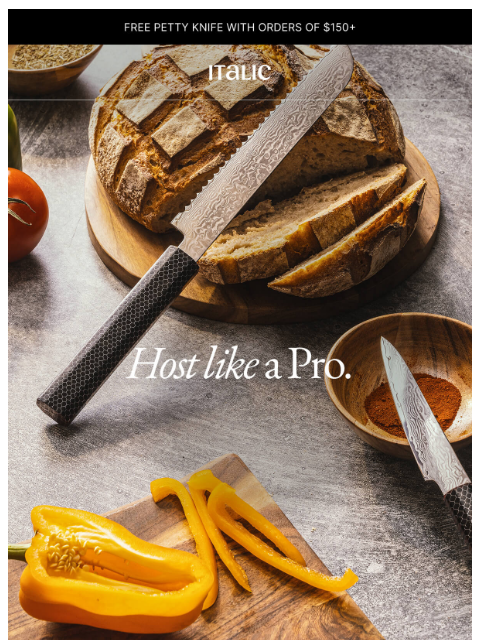 italic newsletter: A Free Petty Knife for your July 4th Feast 🔪