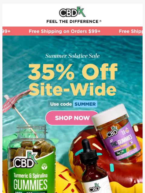 cbdfx newsletter: ☀️ Get 35% OFF site-wide during our Summer Solstic...