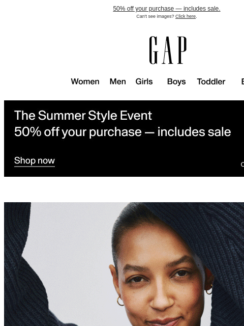 gap newsletter: Red. White. And denim.