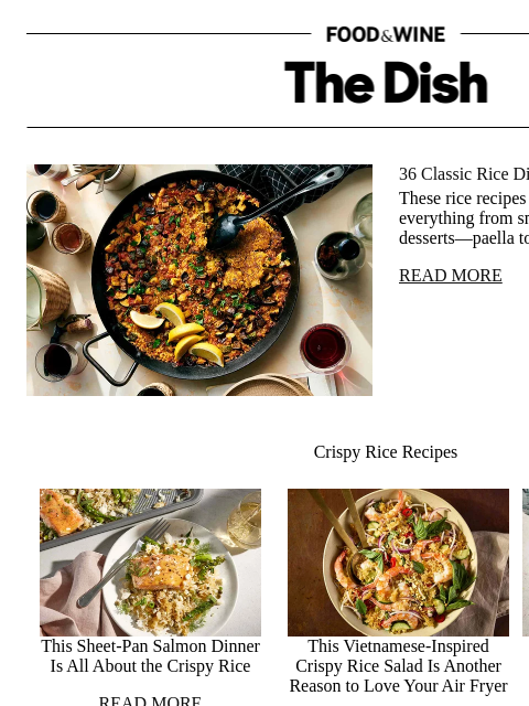 foodandwine newsletter: 36 Classic Rice Dishes From Around the World