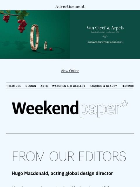 futureplc newsletter: Welcome to Weekendpaper*