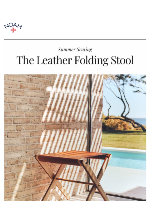 noahny newsletter: The Leather Folding Stool