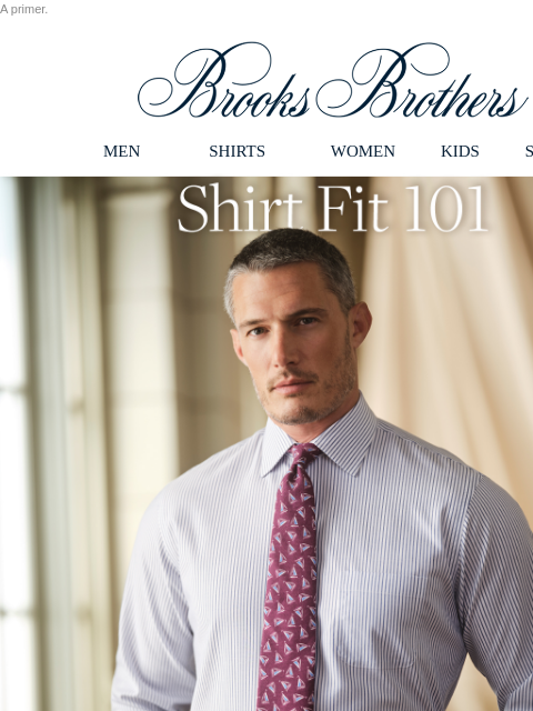 brooksbrothers newsletter: How to find your perfect dress shirt fit