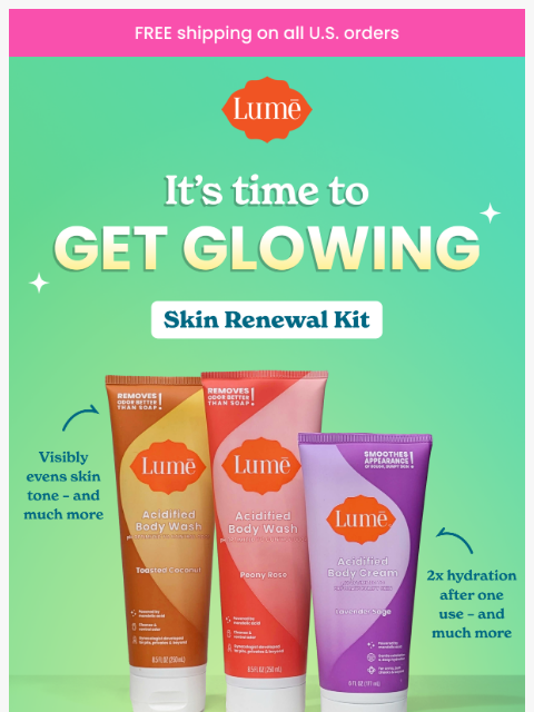 lumedeodorant newsletter: Save up to 38% on Skin Renewal Kits! 🤽‍♀️