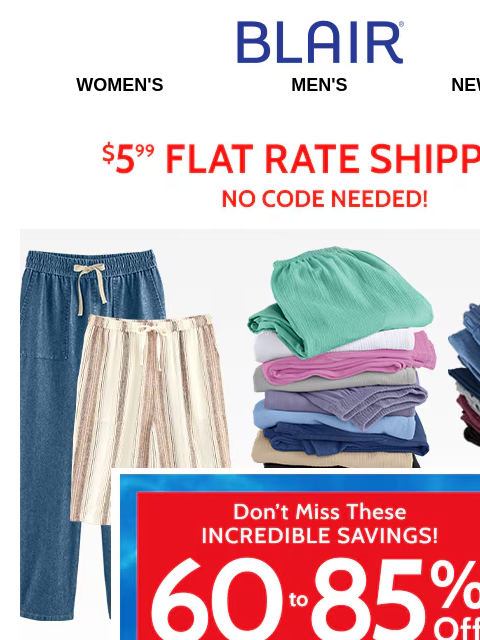 blair newsletter: 😎Summer - Yay! Saving 85% - Double Yay!!