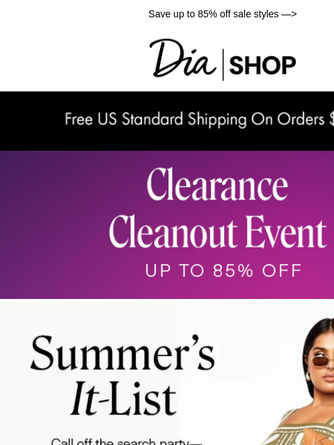 dia newsletter: It's Time To SHOP 🛍️
