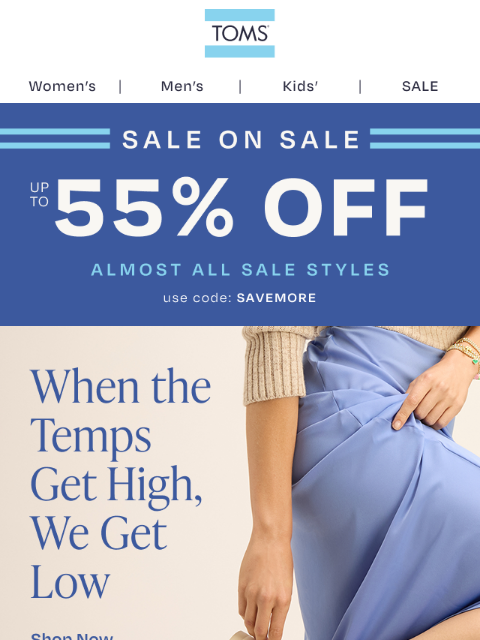 toms newsletter: Score an Extra 25% Off Sale Styles