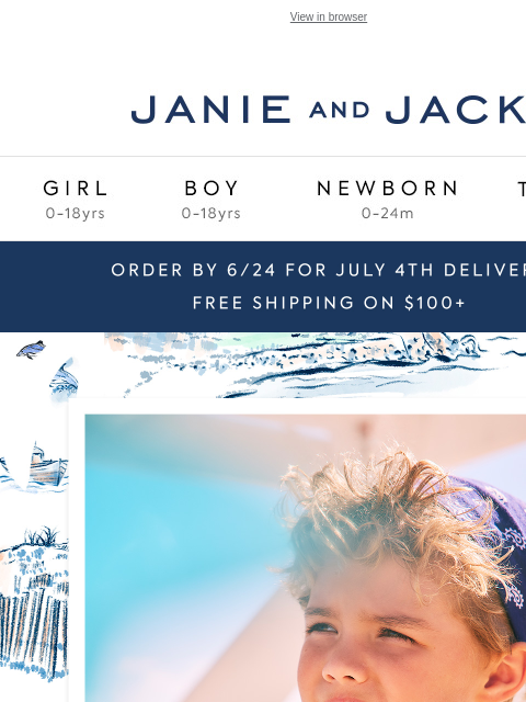 janieandjack newsletter: Cue the toile: an Americana matching moment