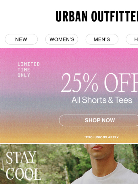 urbanoutfitters newsletter: stay cool 😎 in new summer athleisure wear