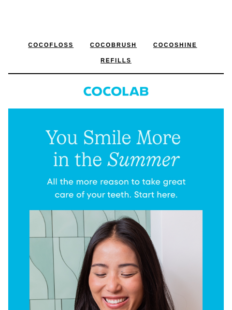 cocolab newsletter: More smiling in the summer