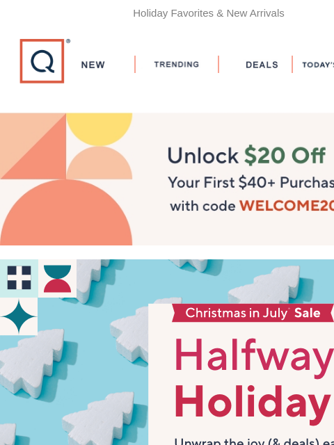 qvcemail newsletter: It's On! Christmas in July® Sale