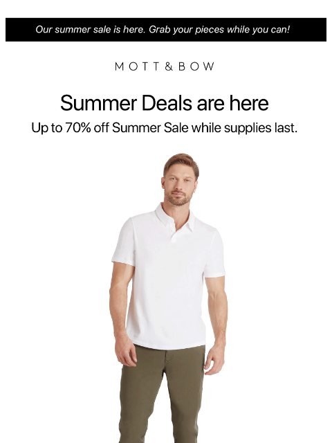 mottandbow newsletter: Our summer sale is still on... but not for long.