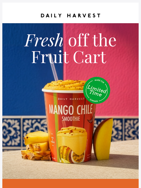 daily-harvest newsletter: New refreshing summer smoothie with a punchy kick