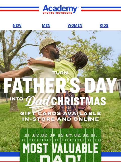 academy newsletter: Happy Father's Day...a.k.a. Dad Christmas! 👏