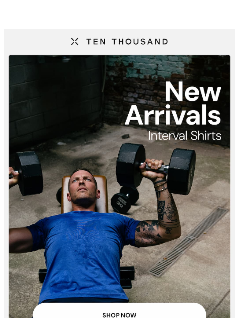 tenthousand newsletter: New: Sweat-Ready Shirts