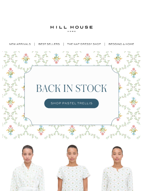 hillhousehome newsletter: For the Pastel Trellis Lovers