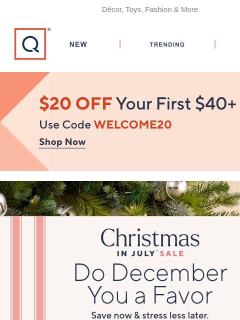 qvcemail newsletter: Yule Be Glad You Shopped Early