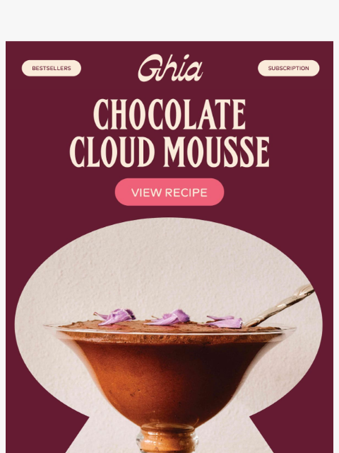 drinkghia newsletter: CHOCOLATE MOUSSE