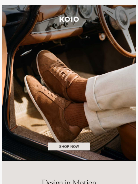 koio newsletter: The Art of the Open Road