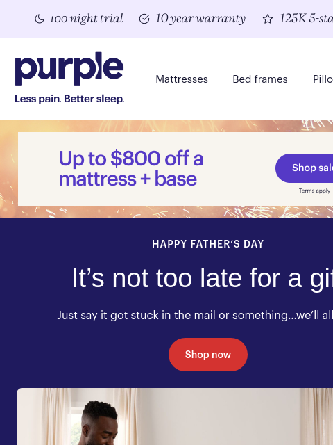 purple newsletter: Happy Father’s Day! Gifts better late than never.