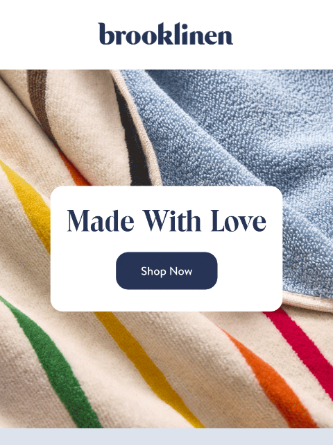 brooklinen newsletter: Introducing Our Exclusive Pride Collection 🌈