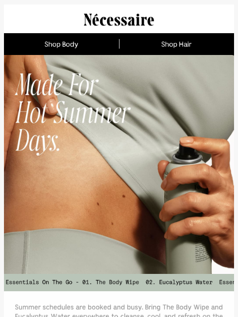 necessaire newsletter: Take Them Everywhere This Summer