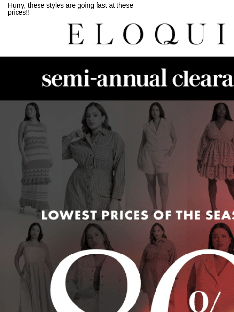 Hurry, these styles are going fast at these prices!! Logo Shop Semi Annual Clearance Shop Semi Annual Clearance NEW ARRIVALS BEST SELLERS DRESSES WORKWEAR DAILY DEAL SALE You are receiving this email