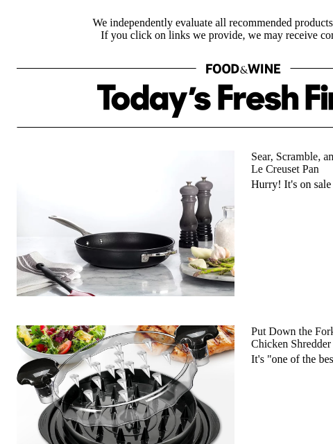 foodandwine newsletter: Shred Chicken 'in Seconds' Thanks to This 50%-Off ...
