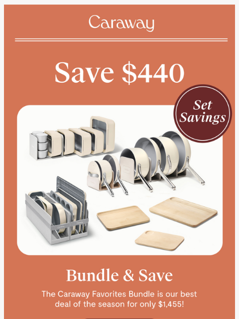 carawayhome newsletter: Get $440 OFF Our Most Popular Bundle 💥